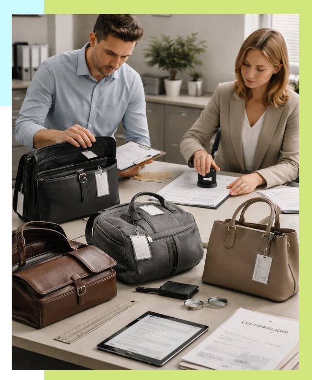 Сертификация сумок в Устях-Лабинске от 7662 руб. | Алешин-Улб