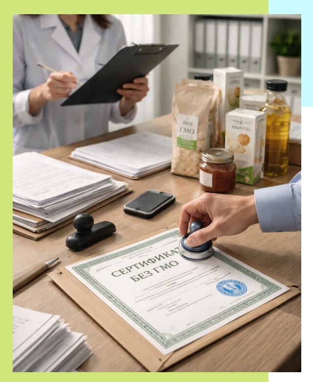 Получение сертификата Без ГМО для продукции в Устях-Лабинске